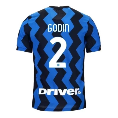 Herren Fußball Diego Godin #2 Heimtrikot Blau Schwarz Trikot 2020/21 Hemd