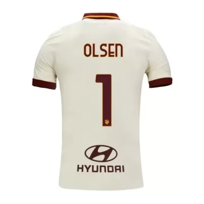 Herren Fußball Robin Olsen #1 Auswärtstrikot Champagner Trikot 2020/21 Hemd