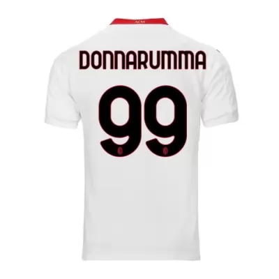 Herren Fußball Gianluigi Donnarumma #99 Auswärtstrikot Weiß Trikot 2020/21 Hemd