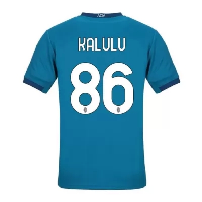 Herren Fußball Pierre Kalulu #86 Ausweichtrikot Blau Trikot 2020/21 Hemd