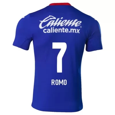 Herren Fußball Luis Romo #7 Heimtrikot Königsblau Trikot 2020/21 Hemd