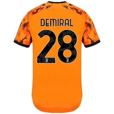 Herren Fußball Merih Demiral #28 Ausweichtrikot Orange Trikot 2020/21 Hemd