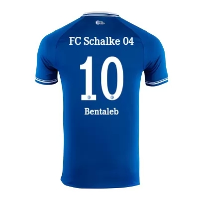 Herren Fußball Nabil Bentaleb #10 Heimtrikot Blau Trikot 2020/21 Hemd