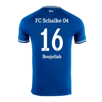 Herren Fußball Nassim Boujellab #16 Heimtrikot Blau Trikot 2020/21 Hemd