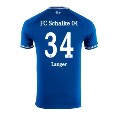 Herren Fußball Michael Langer #34 Heimtrikot Blau Trikot 2020/21 Hemd