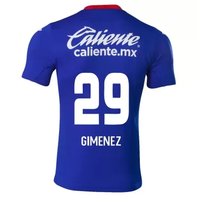 Herren Fußball Santiago Gimenez #29 Heimtrikot Königsblau Trikot 2020/21 Hemd