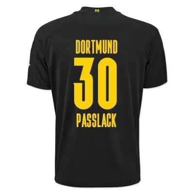 Herren Fußball Felix Passlack #30 Auswärtstrikot Schwarz Trikot 2020/21 Hemd