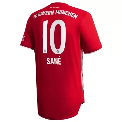 Herren Fußball Leroy Sane #10 Heimtrikot Rot Trikot 2020/21 Hemd