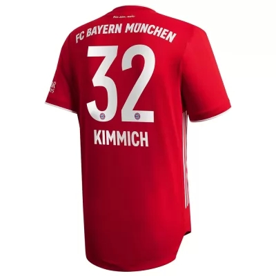 Herren Fußball Joshua Kimmich #32 Heimtrikot Rot Trikot 2020/21 Hemd