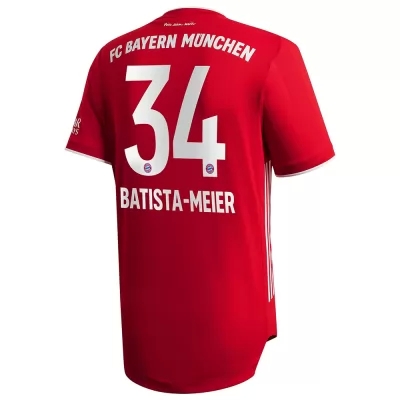 Herren Fußball Oliver Batista Meier #34 Heimtrikot Rot Trikot 2020/21 Hemd
