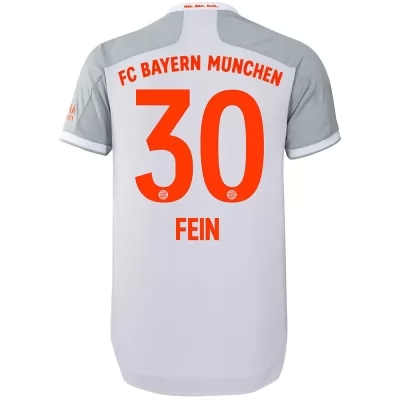 Herren Fußball Adrian Fein #30 Auswärtstrikot Grau Trikot 2020/21 Hemd