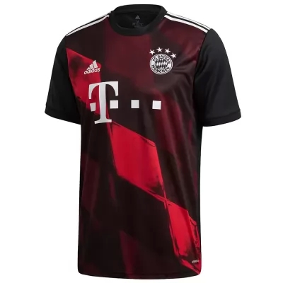 Herren Fußball Robert Lewandowski #9 Ausweichtrikot Schwarz Trikot 2020/21 Hemd
