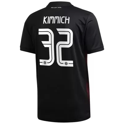 Herren Fußball Joshua Kimmich #32 Ausweichtrikot Schwarz Trikot 2020/21 Hemd