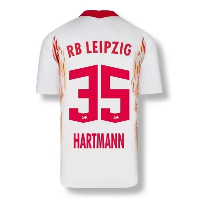Herren Fußball Fabrice Hartmann #35 Heimtrikot Rot-Weiss Trikot 2020/21 Hemd