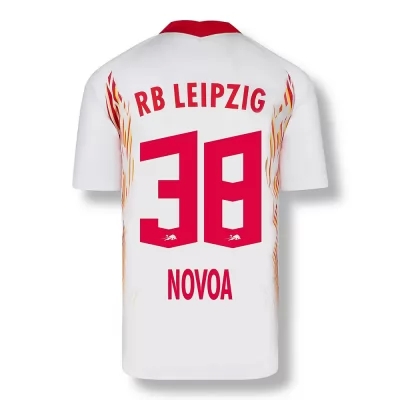 Herren Fußball Hugo Novoa #38 Heimtrikot Rot-Weiss Trikot 2020/21 Hemd