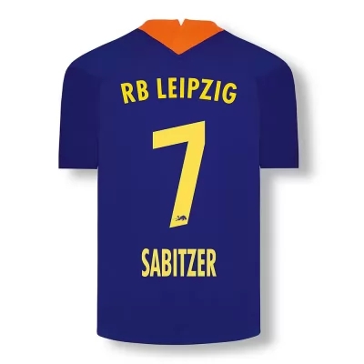 Herren Fußball Marcel Sabitzer #7 Ausweichtrikot Elektrisches Blau Trikot 2020/21 Hemd