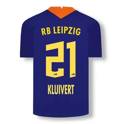 Herren Fußball Justin Kluivert #21 Ausweichtrikot Elektrisches Blau Trikot 2020/21 Hemd