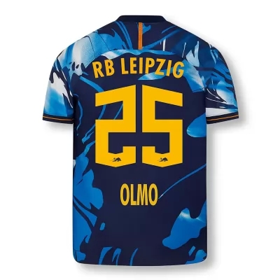 Herren Fußball Dani Olmo #25 UEFA Weiß Blau Trikot 2020/21 Hemd