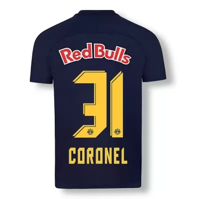 Herren Fußball Carlos Miguel Coronel #31 Ausweichtrikot Dunkelblau Gelb Trikot 2020/21 Hemd