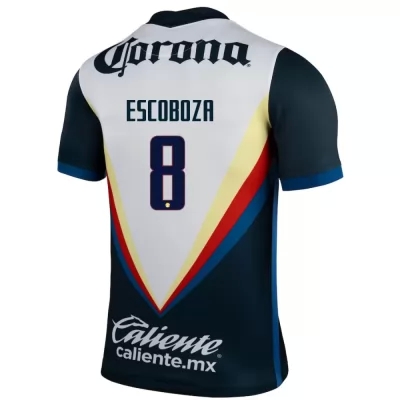 Herren Fußball Alonso Escoboza #8 Auswärtstrikot Weiß Trikot 2020/21 Hemd