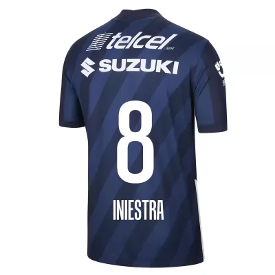 Herren Fußball Andres Iniestra #8 Heimtrikot Dunkelblau Trikot 2020/21 Hemd