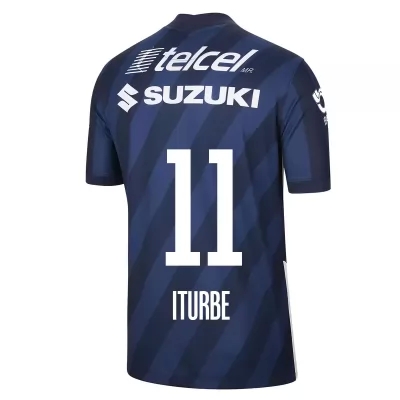 Herren Fußball Juan Iturbe #11 Heimtrikot Dunkelblau Trikot 2020/21 Hemd