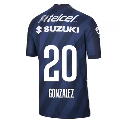 Herren Fußball Julio Gonzalez #20 Heimtrikot Dunkelblau Trikot 2020/21 Hemd