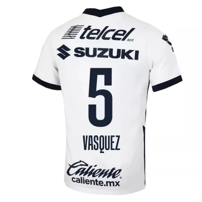 Herren Fußball Johan Vasquez #5 Auswärtstrikot Weiß Trikot 2020/21 Hemd