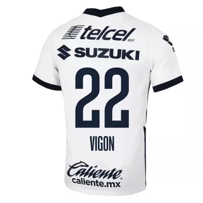 Herren Fußball Juan Vigon #22 Auswärtstrikot Weiß Trikot 2020/21 Hemd