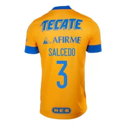 Herren Fußball Carlos Salcedo #3 Heimtrikot Gelb Trikot 2020/21 Hemd