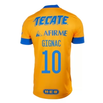 Herren Fußball Andre-pierre Gignac #10 Heimtrikot Gelb Trikot 2020/21 Hemd