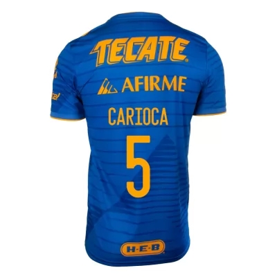 Herren Fußball Rafael Carioca #5 Auswärtstrikot Blau Trikot 2020/21 Hemd