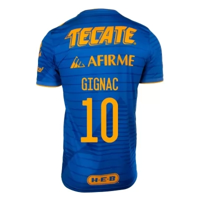 Herren Fußball Andre-pierre Gignac #10 Auswärtstrikot Blau Trikot 2020/21 Hemd