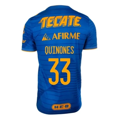 Herren Fußball Julian Quinones #33 Auswärtstrikot Blau Trikot 2020/21 Hemd