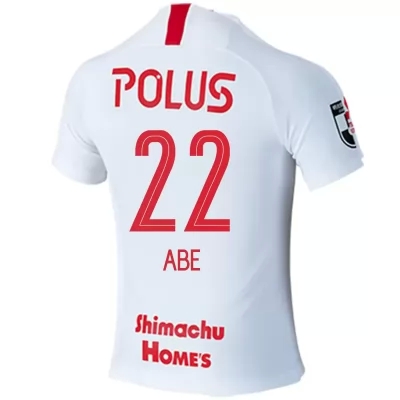Herren Fußball Yuki Abe #22 Auswärtstrikot Weiß Trikot 2020/21 Hemd
