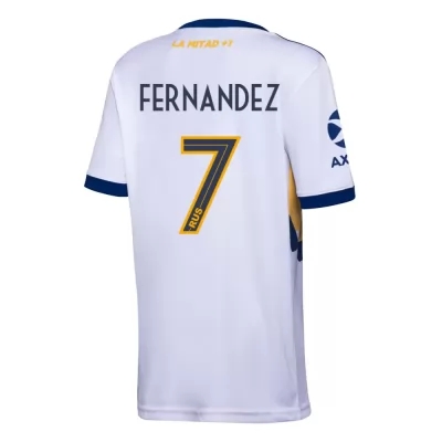 Herren Fußball Pol Fernandez #7 Auswärtstrikot Weiß Trikot 2020/21 Hemd