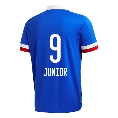 Herren Fußball Marcos Junior #9 Heimtrikot Blau Trikot 2020/21 Hemd