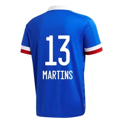 Herren Fußball Thiago Martins #13 Heimtrikot Blau Trikot 2020/21 Hemd