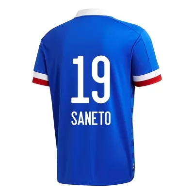 Herren Fußball Yuki Saneto #19 Heimtrikot Blau Trikot 2020/21 Hemd