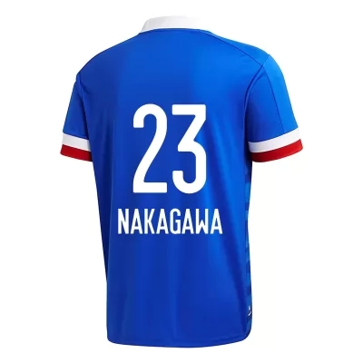 Herren Fußball Teruhito Nakagawa #23 Heimtrikot Blau Trikot 2020/21 Hemd