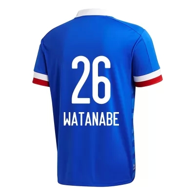Herren Fußball Kota Watanabe #26 Heimtrikot Blau Trikot 2020/21 Hemd