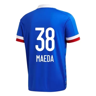 Herren Fußball Daizen Maeda #38 Heimtrikot Blau Trikot 2020/21 Hemd