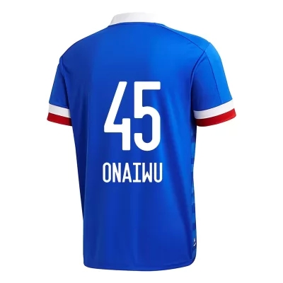 Herren Fußball Ado Onaiwu #45 Heimtrikot Blau Trikot 2020/21 Hemd