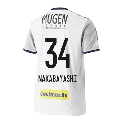 Herren Fußball Hirotsugu Nakabayashi #34 Auswärtstrikot Weiß Trikot 2020/21 Hemd