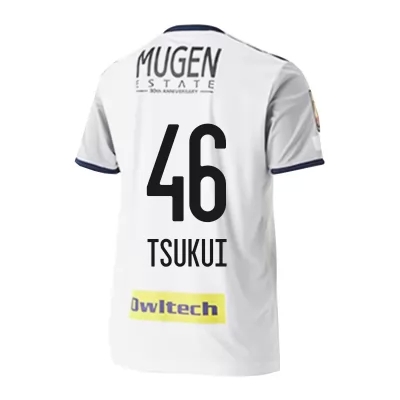 Herren Fußball Takumi Tsukui #46 Auswärtstrikot Weiß Trikot 2020/21 Hemd