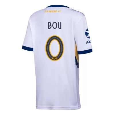 Herren Fußball Walter Bou #0 Auswärtstrikot Weiß Trikot 2020/21 Hemd