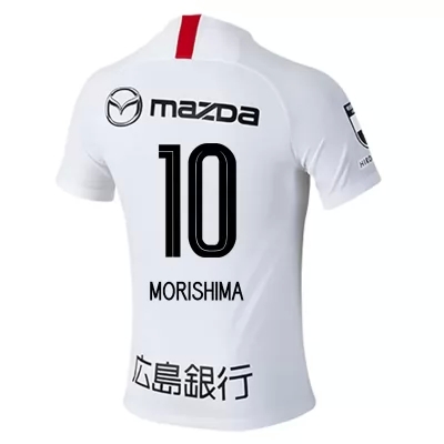 Herren Fußball Tsukasa Morishima #10 Auswärtstrikot Weiß Trikot 2020/21 Hemd