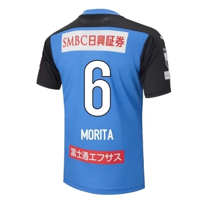 Herren Fußball Hidemasa Morita #6 Heimtrikot Blau Trikot 2020/21 Hemd