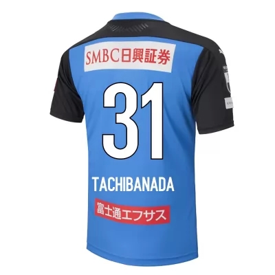 Herren Fußball Kento Tachibanada #31 Heimtrikot Blau Trikot 2020/21 Hemd