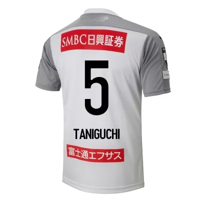 Herren Fußball Shogo Taniguchi #5 Auswärtstrikot Weiß Trikot 2020/21 Hemd